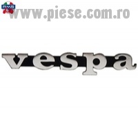 Sigla scris "Vespa" frontala Vespa 50 N (63-71) - Vespa 50 Special (69-83) - Vespa 125 Primavera (67-83) - ET3 (76-90)